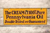 Oilzum The Cream of 100% Pure PA Motor Oil Double Sided Porcelain Sign