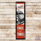 6' Hood Tires & Tubes Embossed Tin Sign