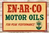 En-Ar-Co Motor Oil Peak Performance Embossed Tin Sign