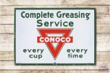 Conoco Greasing Service Every Cup Every Time Single Sided Porcelain Sign