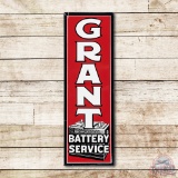 3' Grant Battery Service Embossed Tin Sign