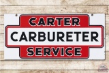 Carter Carburetor Service Double Sided Porcelain Sign