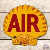 Shell AIR Porcelain Clamshell Double Sided Porcelain Sign