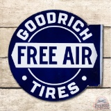 Goodrich Tires Free Air Die Cut Porcelain Flange Sign