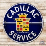 5' Cadillac Authorized Service Porcelain Neon Sign