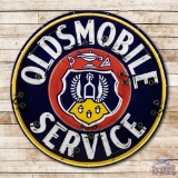 5' Oldsmobile Service & Crest Porcelain Neon Sign