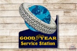 Goodyear Service Station Porcelain Flange Sign