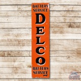 6' United Motors Delco Battery Service SS Porcelain Sign