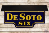 4' DeSoto Six Die Cut Dealership Double Sided Porcelain Lighted Hood Sign