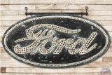 6' Ford Punched Tin Metal Sign