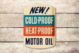 Gulf Gulfpride Select Single G Cold & Heat Proof Motor Oil Tin Flange Sign