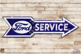 Rare 6' Ford Service Porcelain Neon Arrow Sign