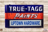 5' True-Tagg Paints Uptown Hardware Double Sided Porcelain Neon Sign
