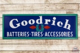 4' Goodrich Batteries Tires Accessories Porcelain Sign