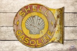 Shell Gasoline Roxana Tin Flange Sign