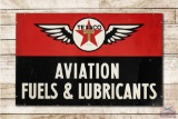 1946 Texaco Aviation Fuels & Lubrication Tin Sign
