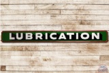 7' Sinclair Lubrication Porcelain Bay Door Station Sign