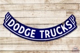 Dodge Trucks Double Sided Porcelain Panel Sign