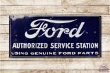 5' Ford Authorized Service Station Porcelain Sign