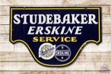4' Studebaker Erskine Service Double Sided Porcelain Sign