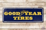 Goodyear Tires w/ Wingfoot Porcelain Sign