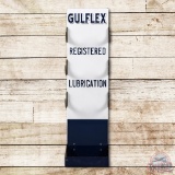 Gulf Flex Registered Lubrication Wall Mount Porcelain Rack Sign