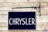 Chrysler Double Sided Porcelain Sign & Hanger