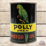 Full 1 Quart Polly Premium Motor Oil Can