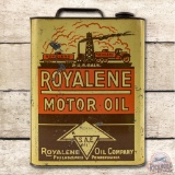Royalene Oil Co. 2 Gallon Motor Oil Can