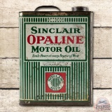 Sinclair Red Opaline Motor Oil Flat 1 Gallon Oil Can