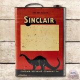 Sinclair Black Dino Flat 1 Gallon Oil Can