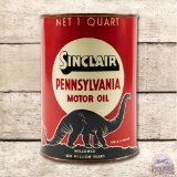 Sinclair Black Dino Pennsylvania Motor Oil 1 Quart Can