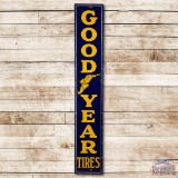 8' Goodyear Tires Porcelain Sign w/ Wingfoot Logo