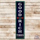 Goodrich Tires Vertical Porcelain Sign w/ Logo