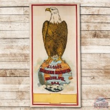 J.I. Case Threshing Machines Canvas Banner w/ Old Abe