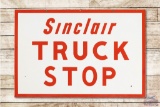 Sinclair Truck Stop Double Sided Porcelain Sign