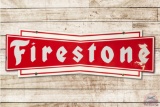 4' Firestone Tires Double Sided Tin Sign
