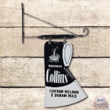Legitimus Collins & Co Axes Cut Better & Last Longer Double Sided Porcelain Sign & Hanger