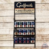 1950 Gulfpride The World's Finest Motor Oil Display Rack & Sign