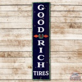8' Goodrich Tires Vertical Porcelain Sign