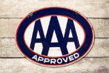 AAA Approved Oval Double Sided Porcelain Sign