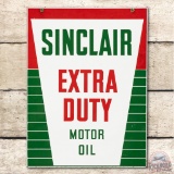 Sinclair Extra Duty Motor Oil Double Sided Porcelain Sign