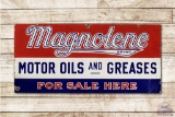 Magnolia Gasoline Magnolene Motor Oils For Sale Here Double Sided Porcelain Sign
