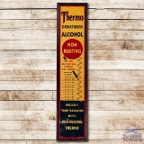 6' Thermo Denatured Alcohol Non Dusting Tin Thermometer Sign