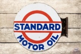 Standard Motor Oil Porcelain Flange Sign