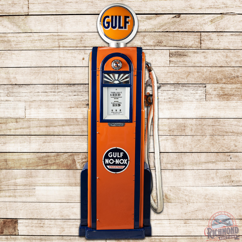 Wayne 60 Gas Pump Restored Gulf No-Nox | Proxibid