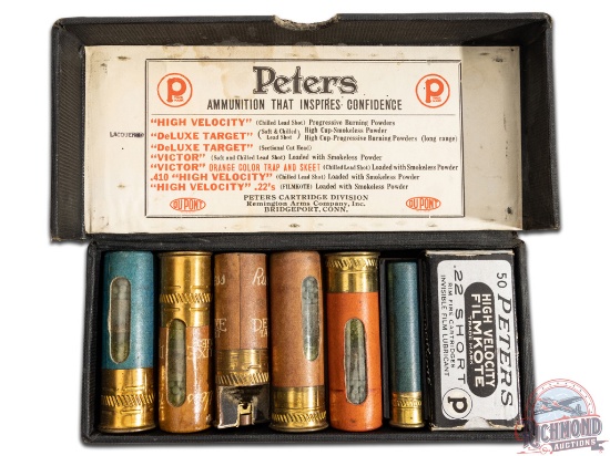 Circa 1930's Peters Cartridge Company Division of Dupont Shotshell/22 Salesman Sample