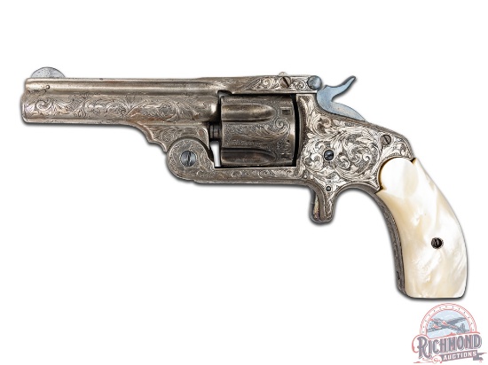 Highly Engraved Smith & Wesson .38 Single Action Second Model Revolver