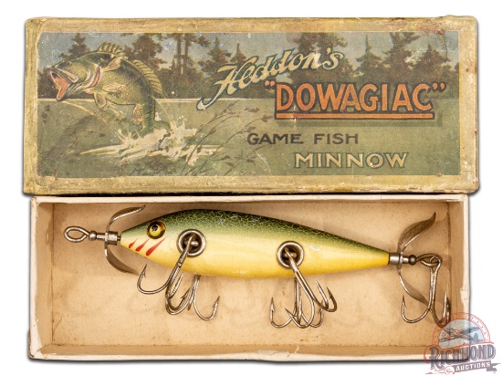 Heddon Fat Body 150 Underwater Minnow Crackle Back Fishing Lure & Original Box