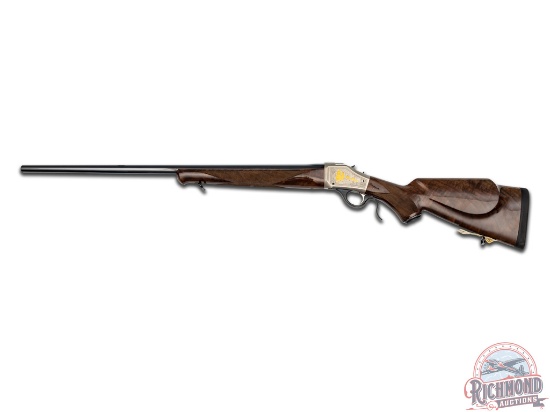1 of 450 Browning Model B78 Rocky Mountain Elk Foundation Single Shot Rifle & Original Box